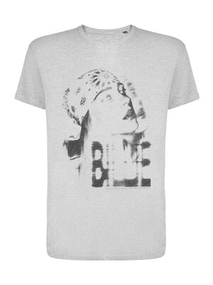 Billie Eilish Camiseta 'Billie Eilish Blur Organic T-Shirt'  gris