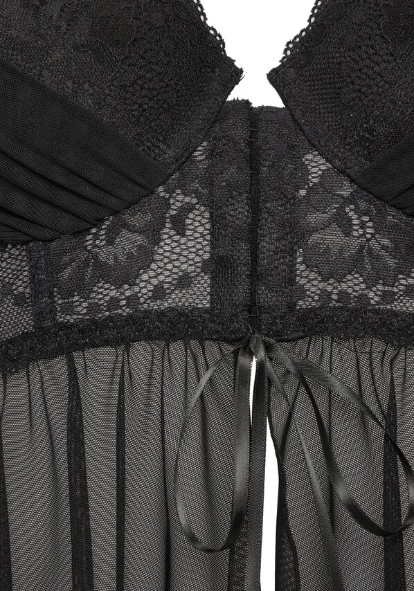 LASCANA, Hálóköntös, fekete, 3 kép a 3 közül
