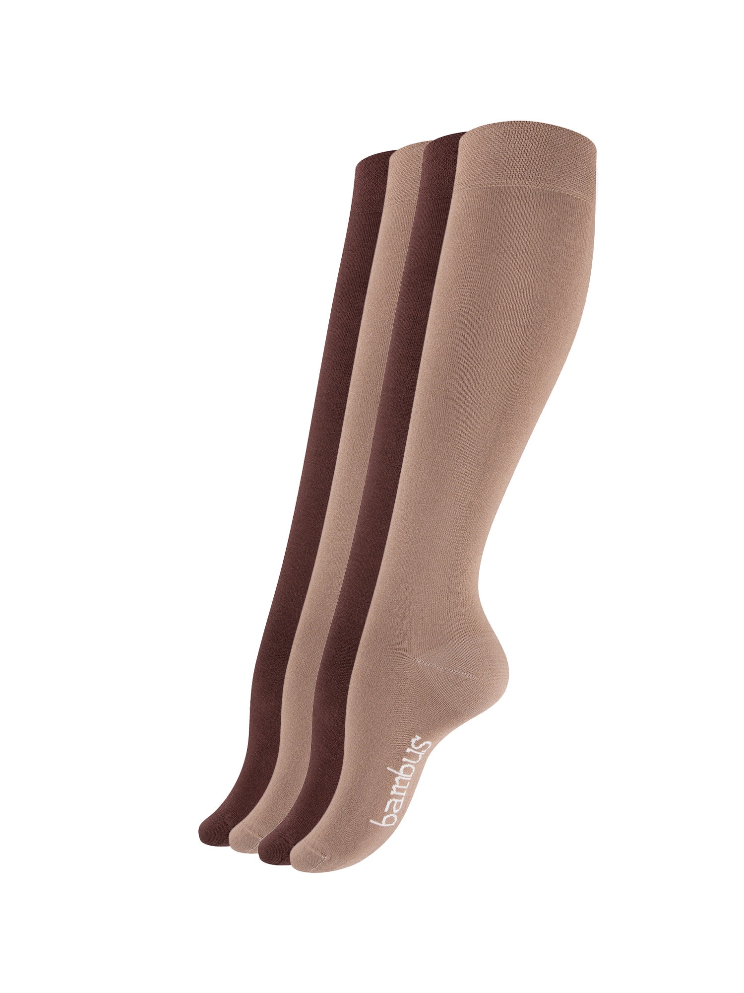 Vincent Creation Calcetines hasta la rodilla camelo / chocolate