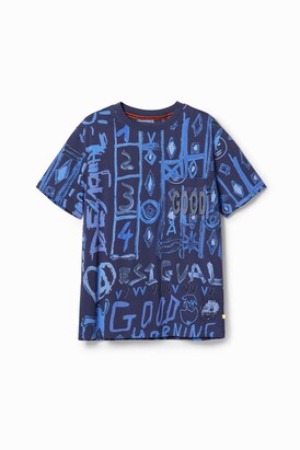 Desigual Shirt Blauw / Marine