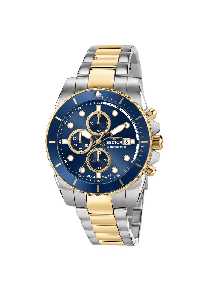 SECTOR Uhr Herren Größe One Size blau / gold / silber