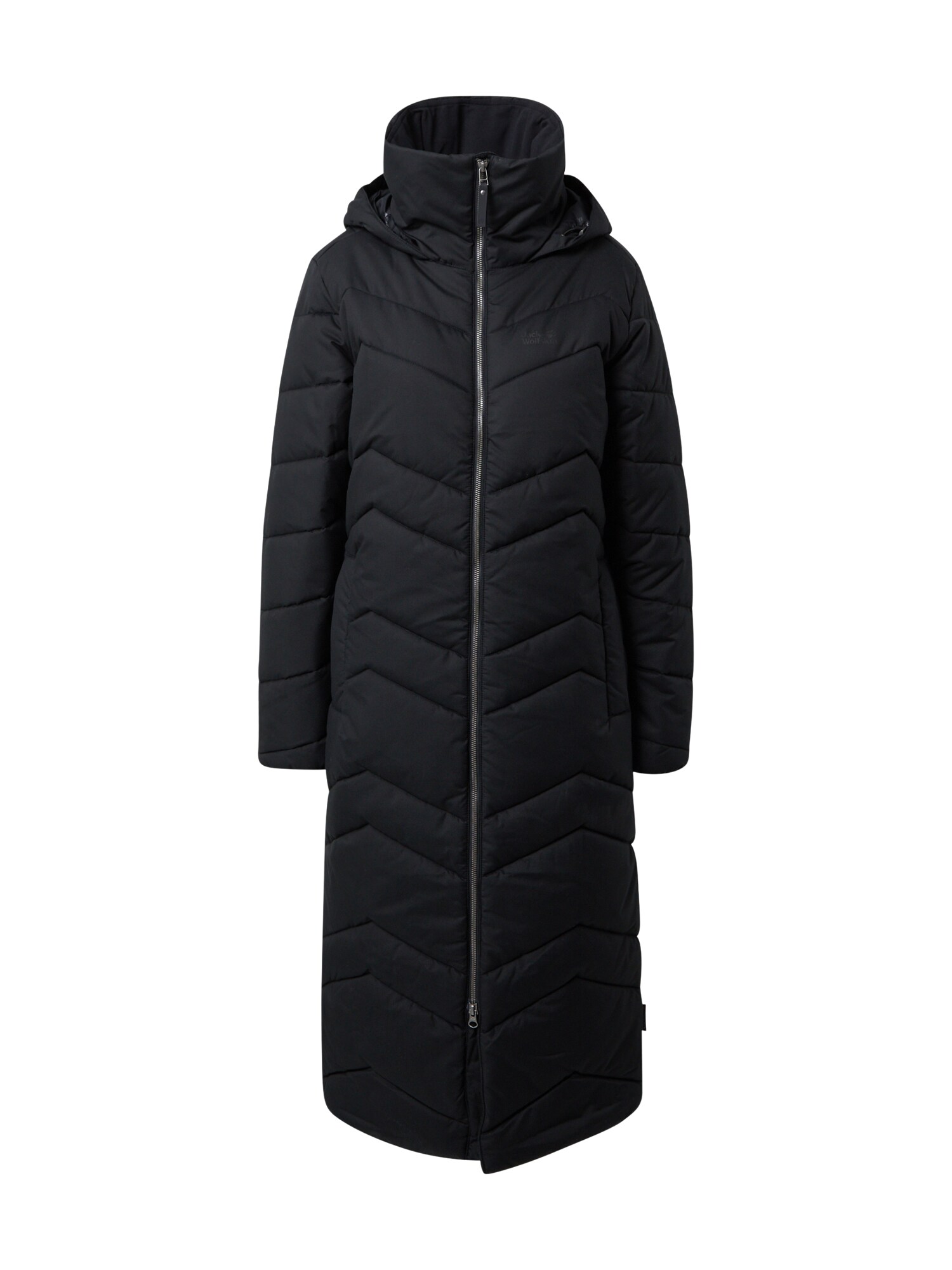 JACK WOLFSKIN Laisvalaikio paltas 'Kyoto'  juoda
