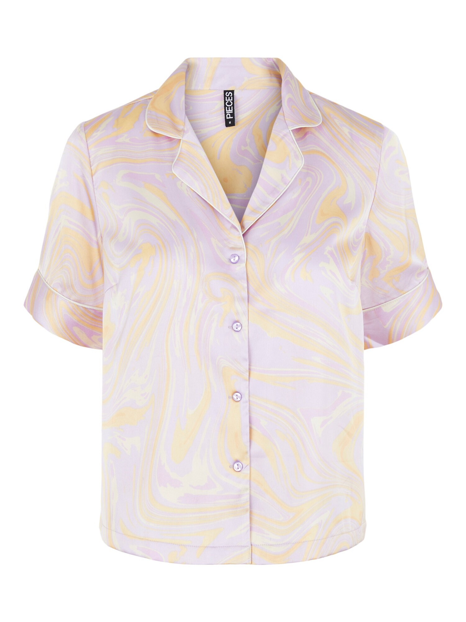 Pieces PIECES Bluse safran / rosa / weiß