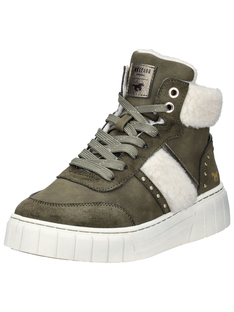 MUSTANG Sneaker Damen Größe 36 ecru / khaki