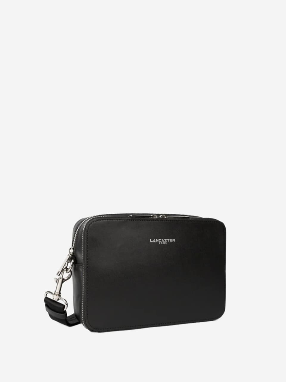 Axelremsväska 'Lancaster Sacoche Cuir Homme Paris Homme Noir'