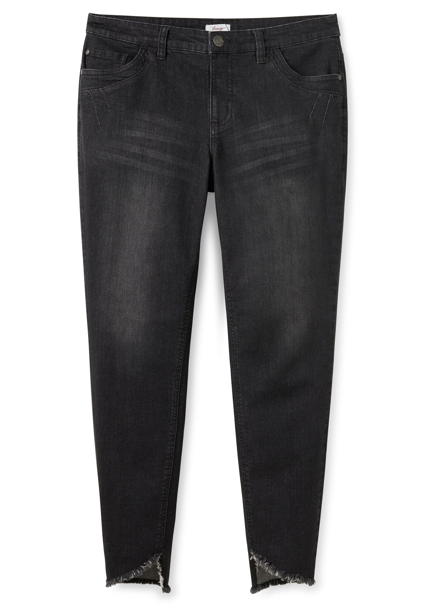 SHEEGO Džínsy  čierny denim