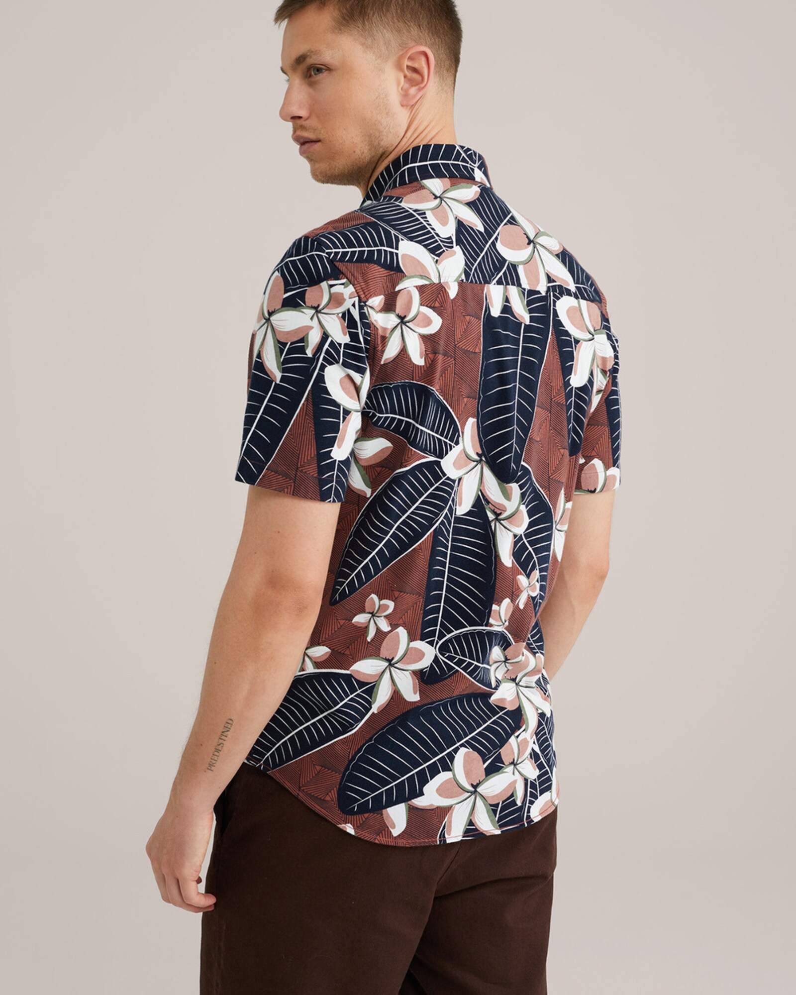 WE Fashion Ing  fáradt rózsaszín / sötétvörös / fekete / fehér termék 2. képe