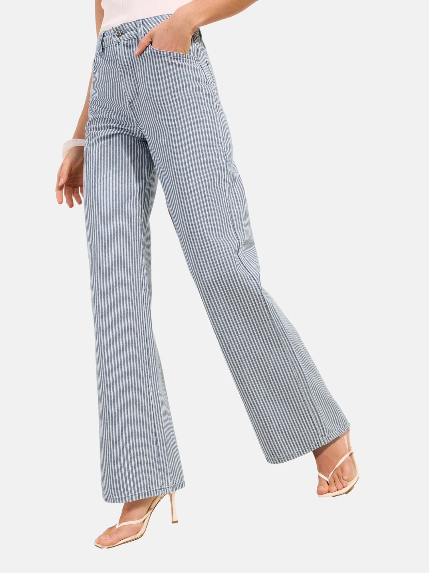Friends Like These Jeans  negru denim / alb