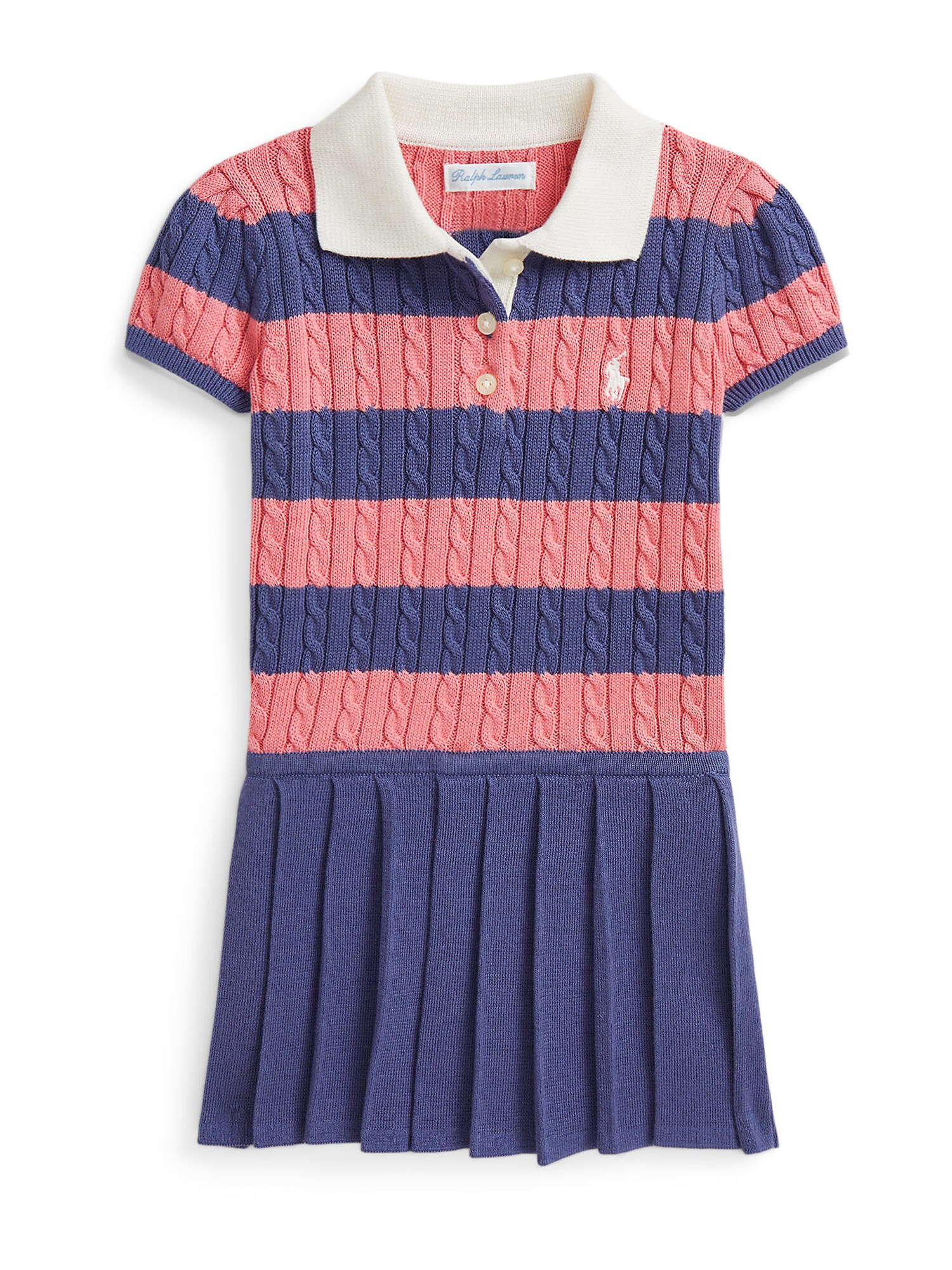 Polo Ralph Lauren Šaty  zafírová / pitaya / biela