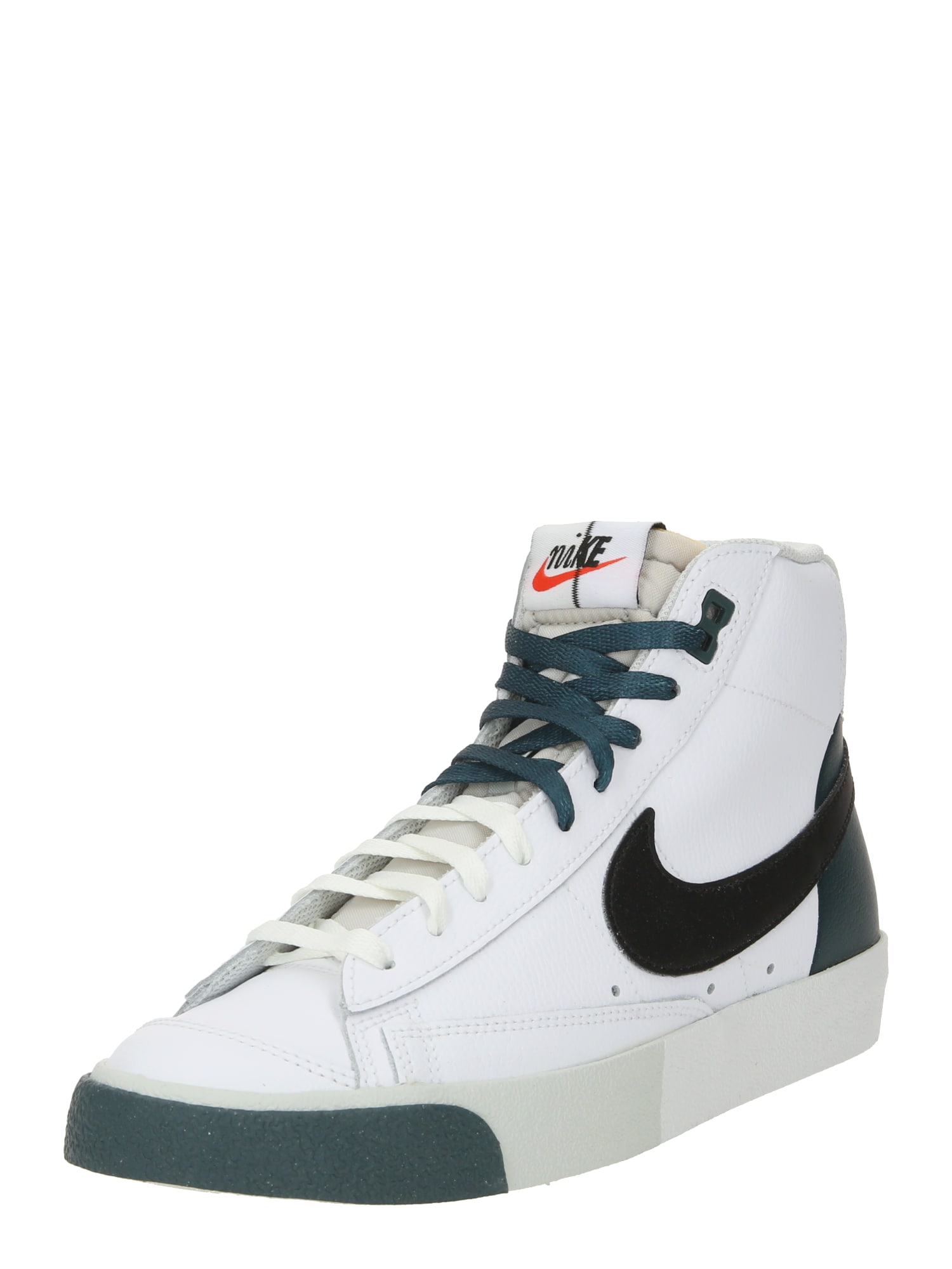 Nike Sportswear Sneaker înalt '77 Premium'  verde smarald / negru / alb