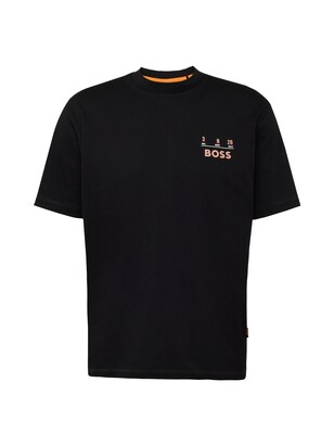 Boss Shirt ‘Records’ Perzik / Zwart / Wit