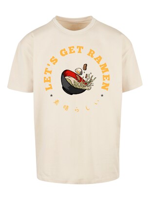 F4NT4STIC Shirt ‘Lets get Ramen’ Sand / Gemengde kleuren