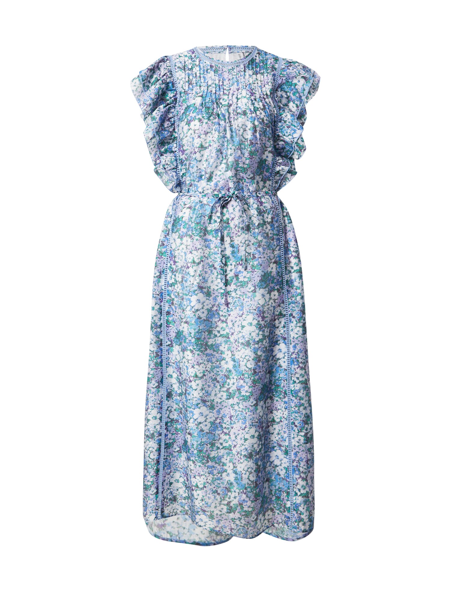 & Other Stories Rochie  indigo / azur / verde limetă / alb