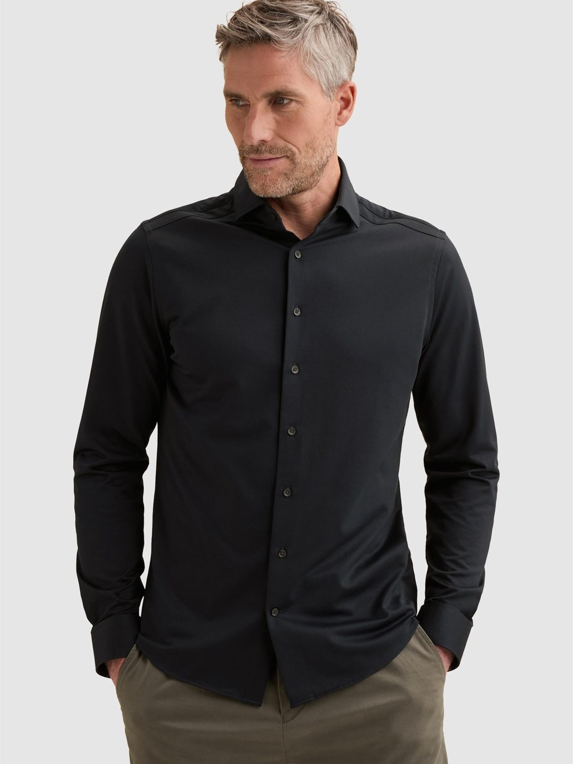 Vanguard Skjorta 'Elevated Knit shirt with widespread collar' herr
