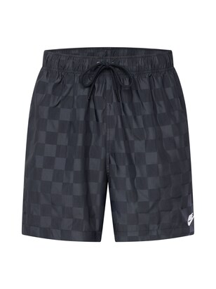 Nike Sportswear Broek ‘CLUB’ Zwart / Wit