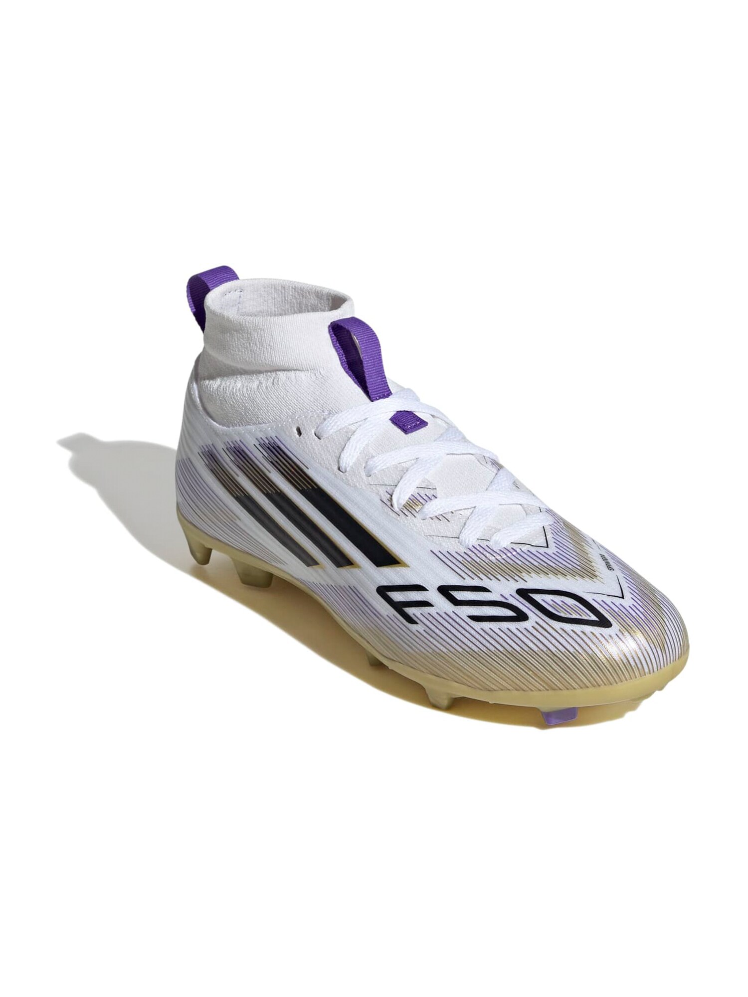 ADIDAS PERFORMANCE Sportcipő 'F50 LEAGUE'  arany / lila / fekete / fehér akciós termékkép 1