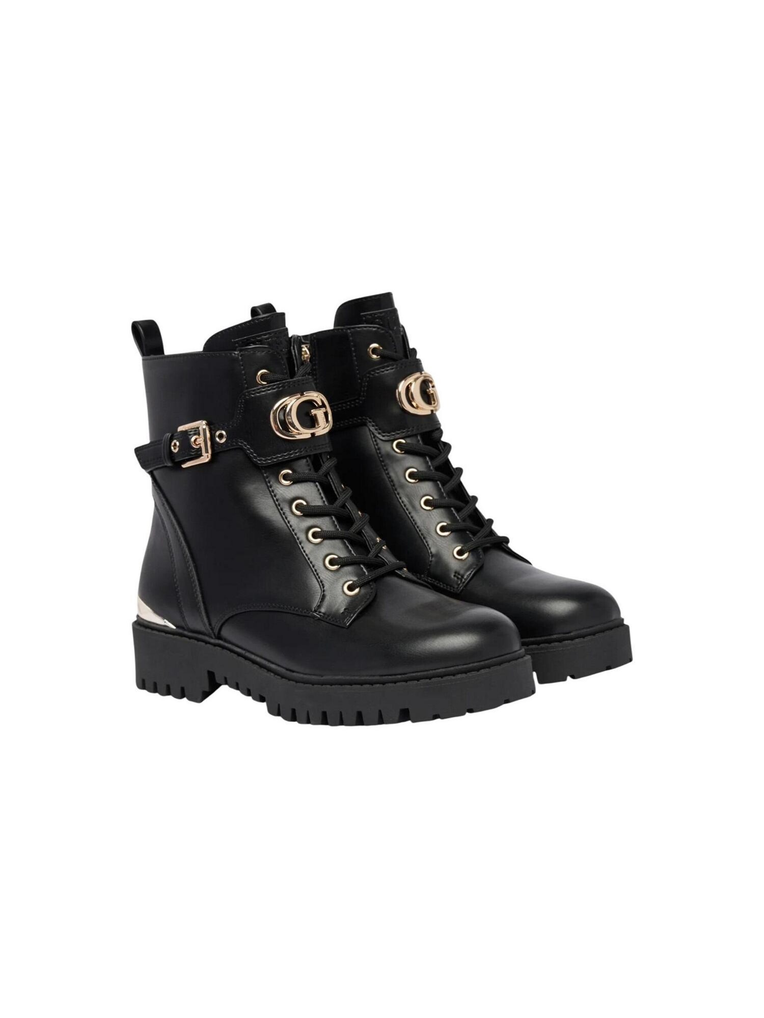 GUESS Botines con cordones 'OLANNA'  oro / negro – imagen 5