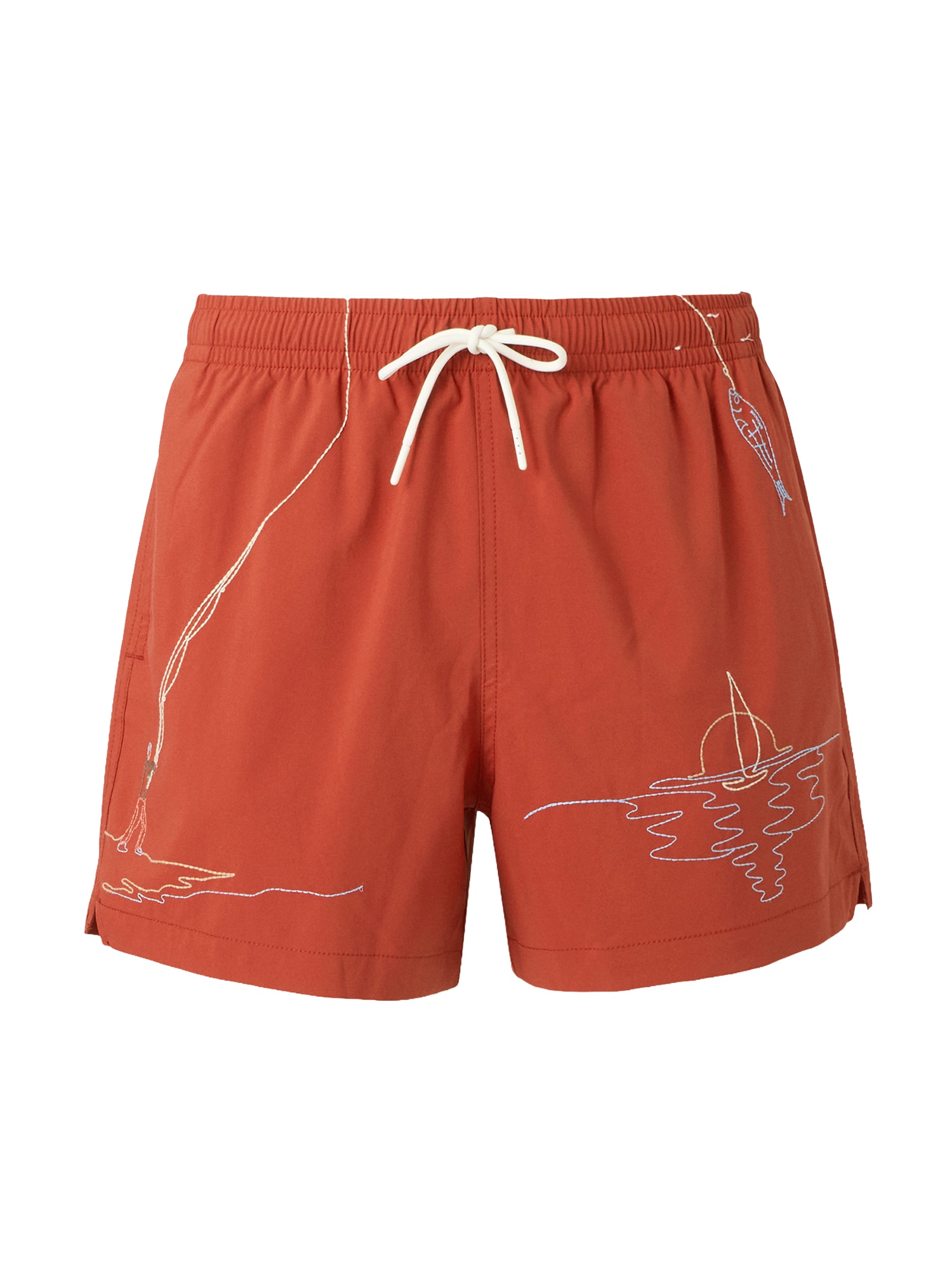 Abercrombie & Fitch Kupaće hlače  svijetloplava / svijetložuta / narančasto crvena / bijela