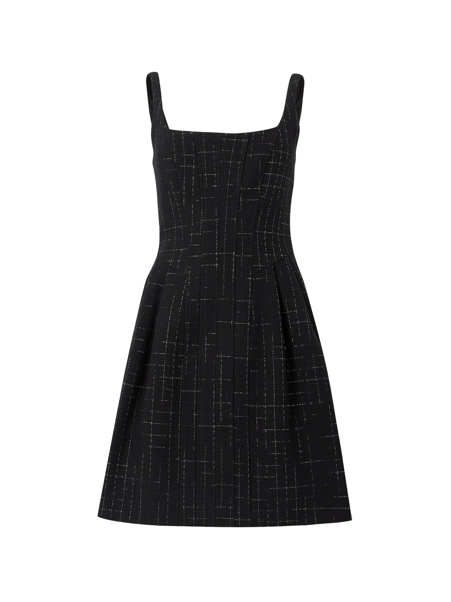 HUGO Rochie Kuminal-1  negru / alb