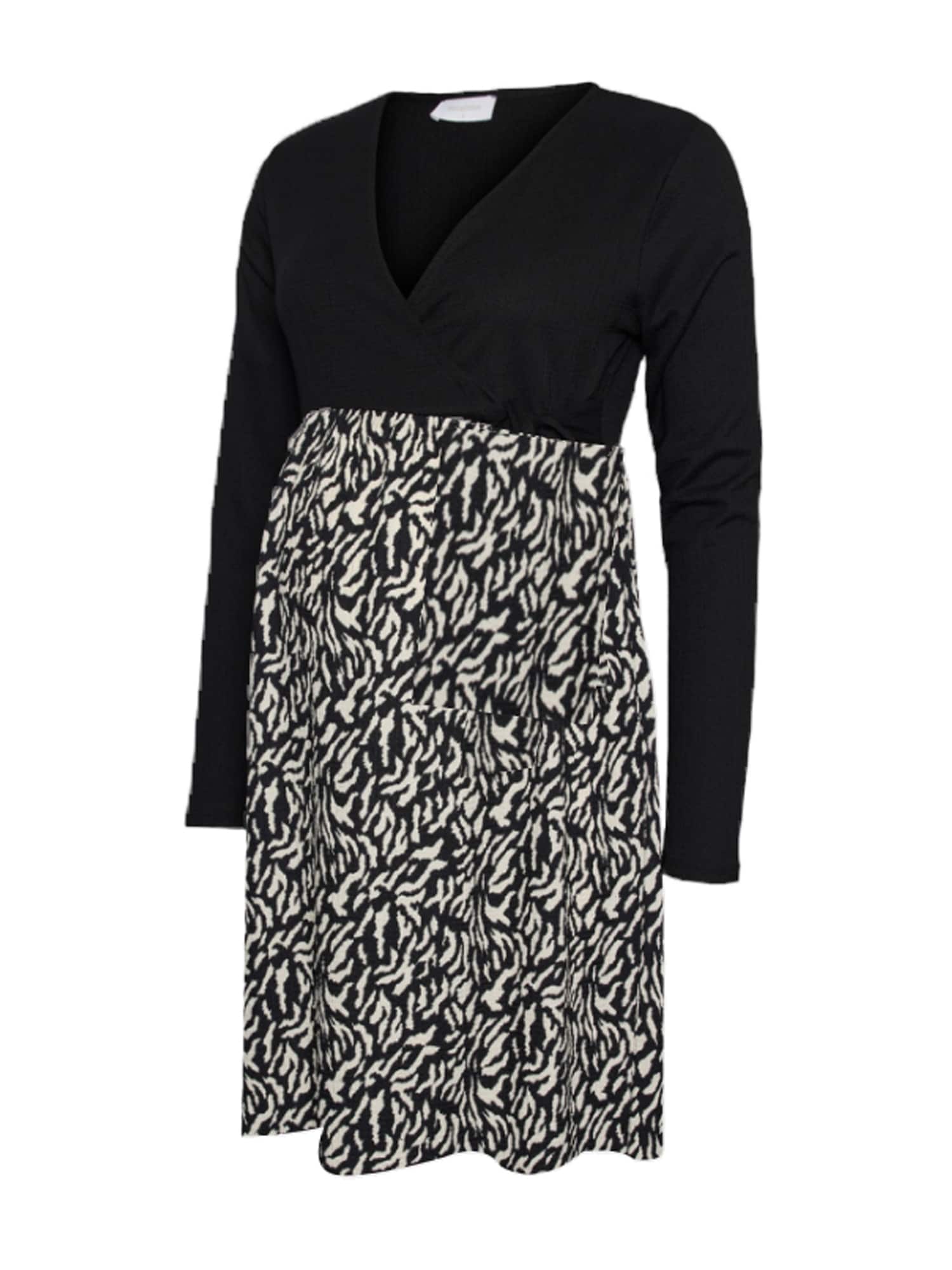 MAMALICIOUS Rochie MLMARI  negru / alb