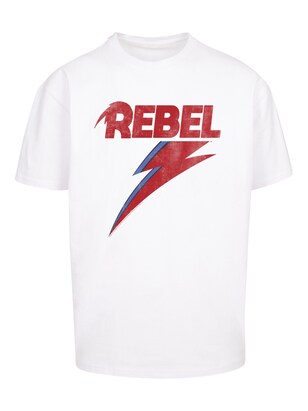 F4NT4STIC Shirt ‘Distressed Rebel’ Blauw / Rood / Wit