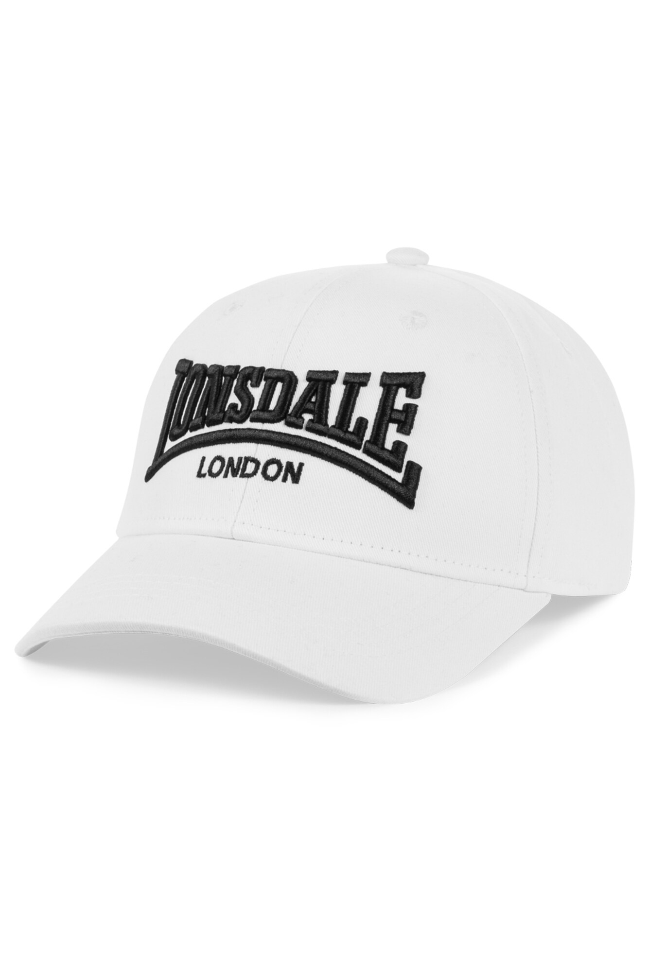 LONSDALE Sapkák 'FLIXTON'  fekete / fehér akciós termékkép 1