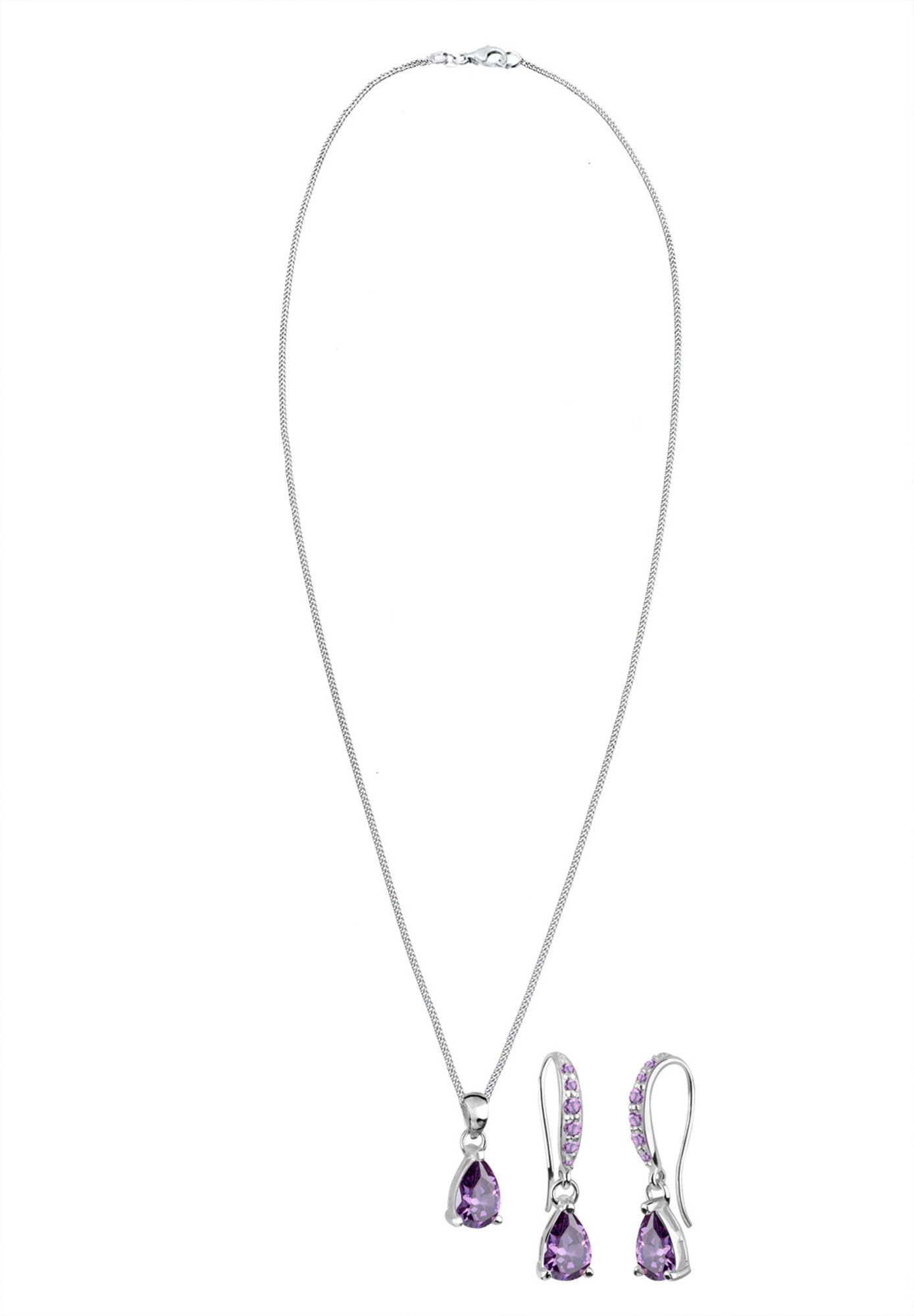 Elli Sieraden Set Violetblauw / Zilver