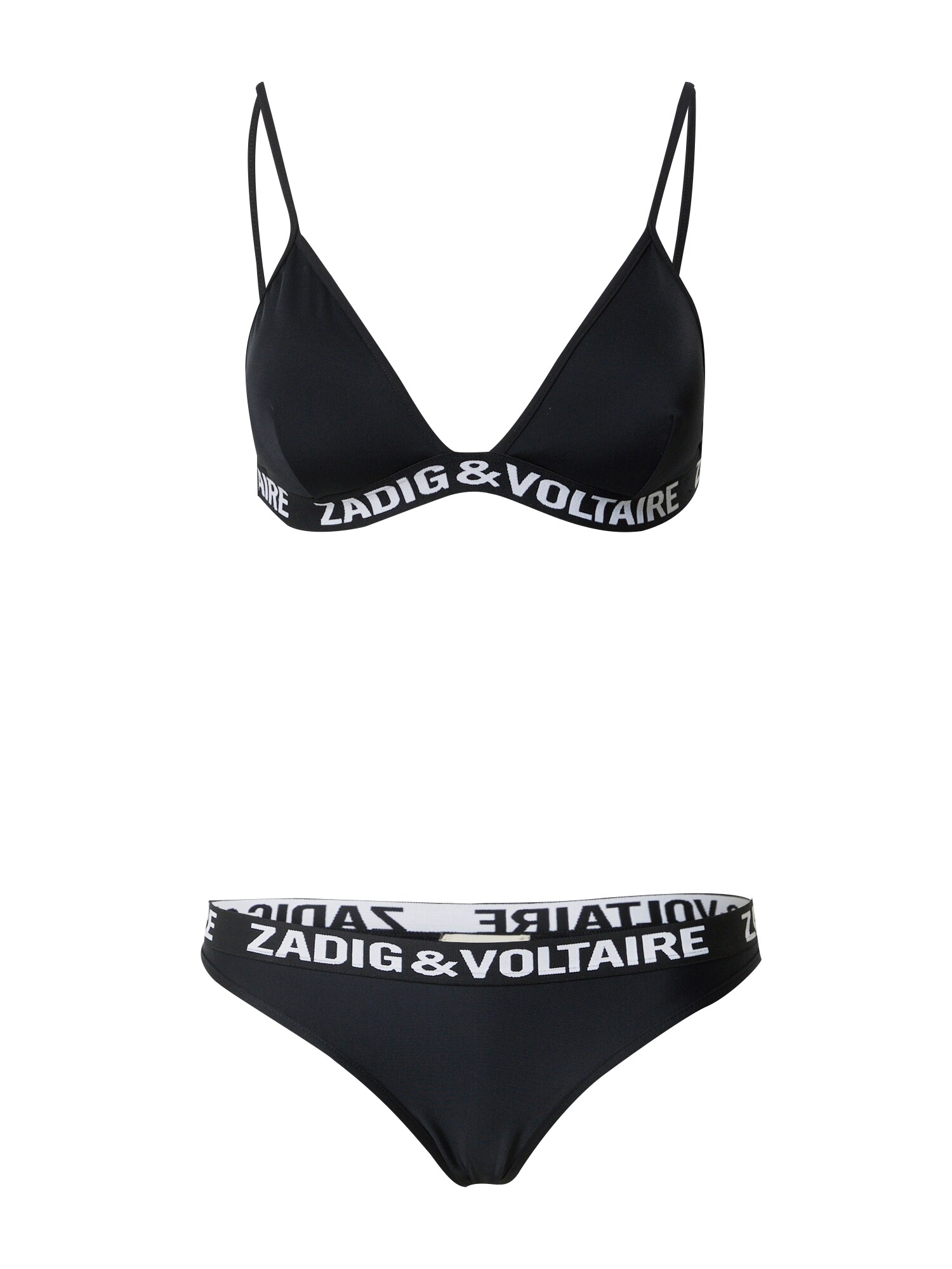 Zadig & Voltaire Bikinis juoda / balta