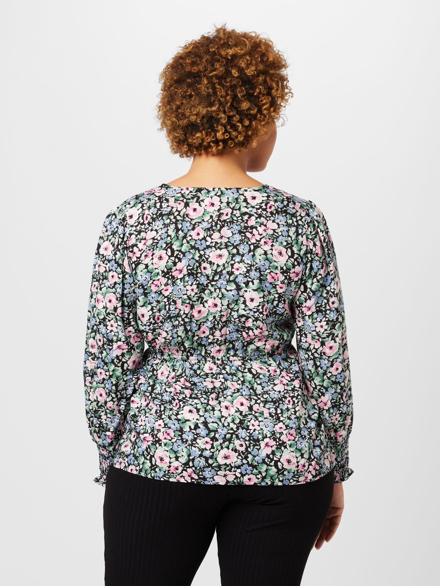 Dorothy Perkins Curve Blúzka námornícka modrá / zelená / ružová / biela (obrázok 3)