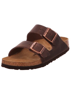 BIRKENSTOCK Zapatos abiertos 'Pantolette Damen 52533 Echtleder in braun'  marrón