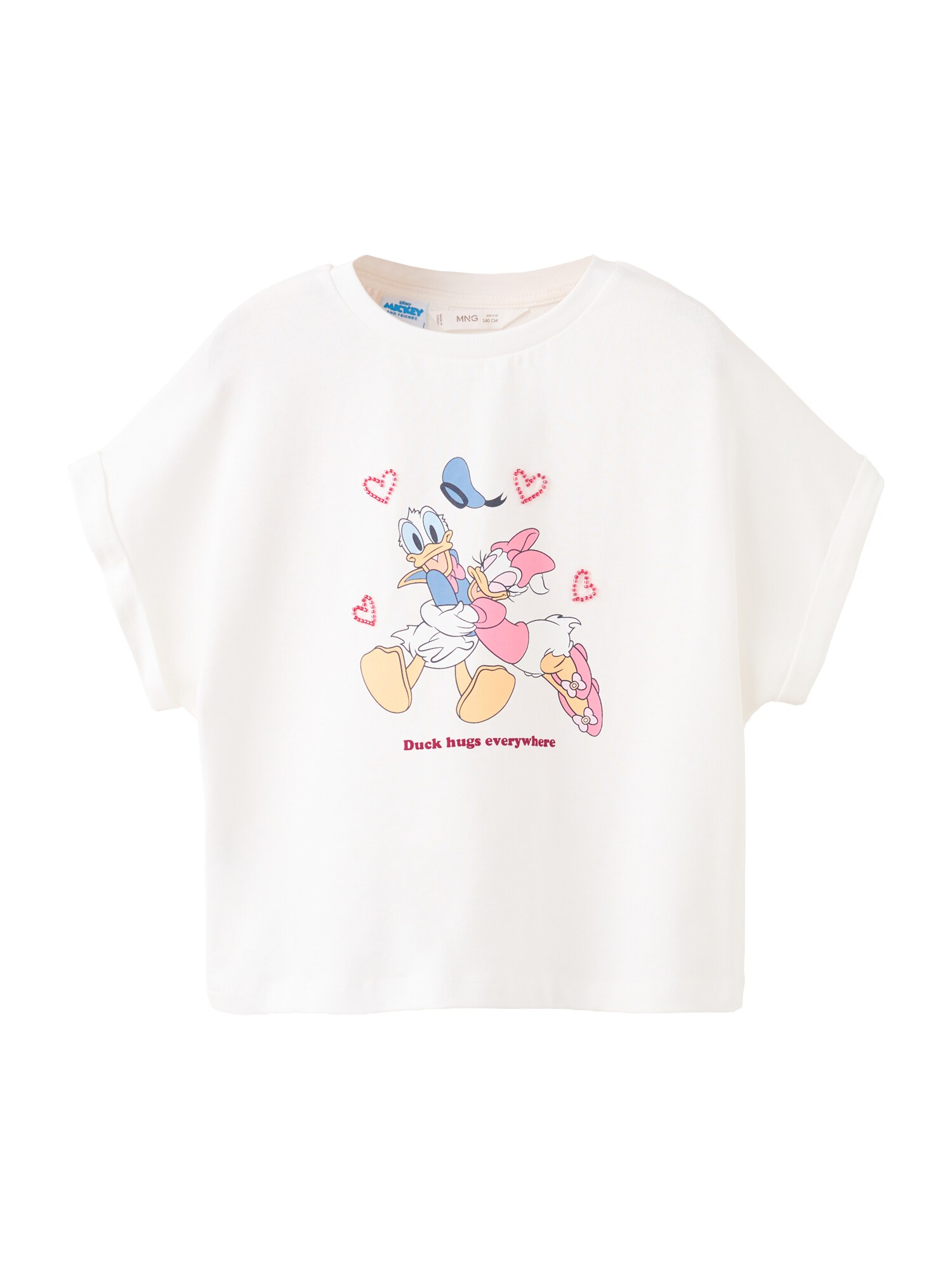 MANGO KIDS Tricou PDHUGS  albastru deschis / galben deschis / roz / alb murdar