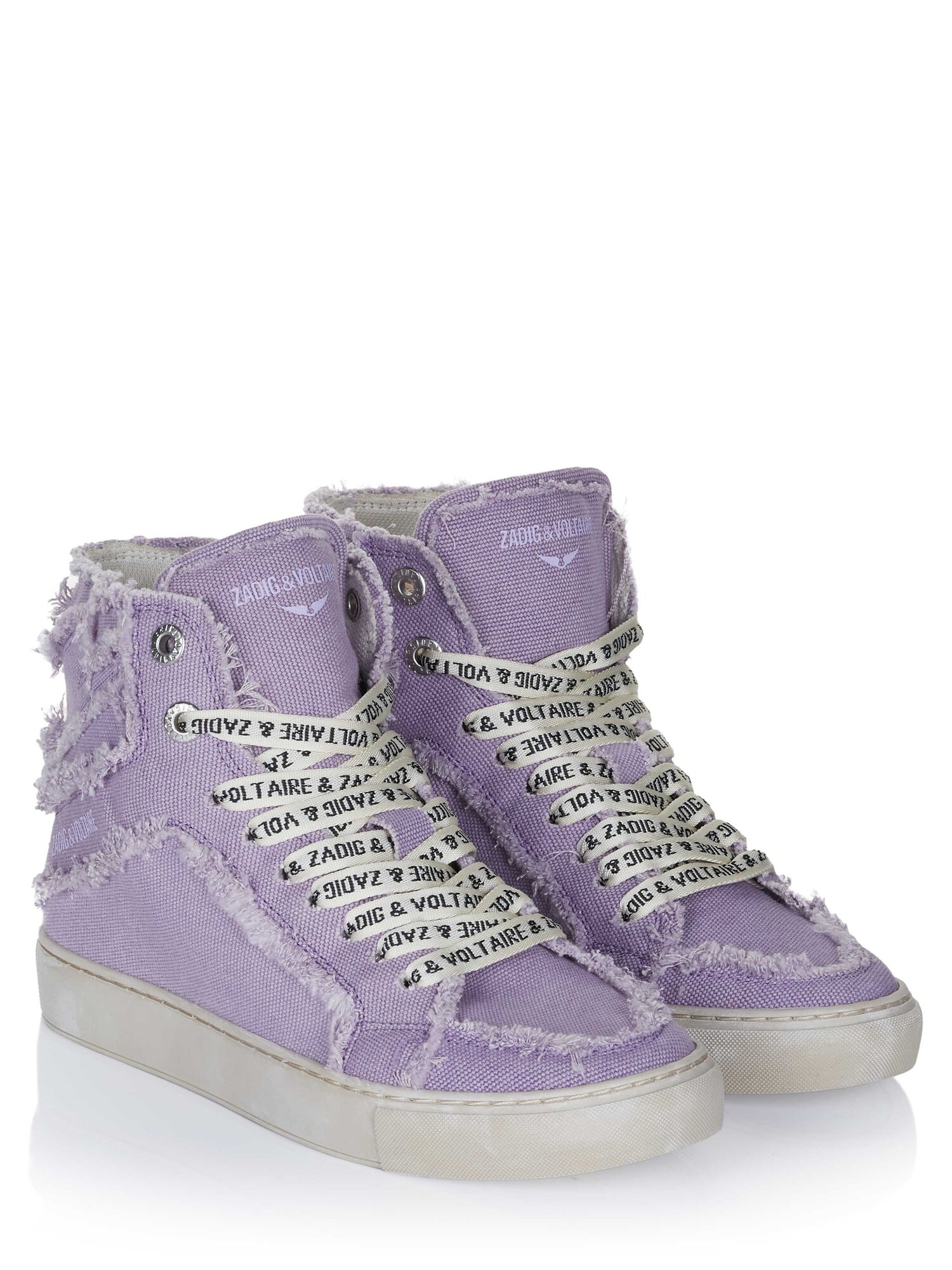 Zadig & Voltaire Zapatillas deportivas altas 'Zadig & Voltaire HIGH FLASH CANVAS Sneaker lila' lila – imagen 2