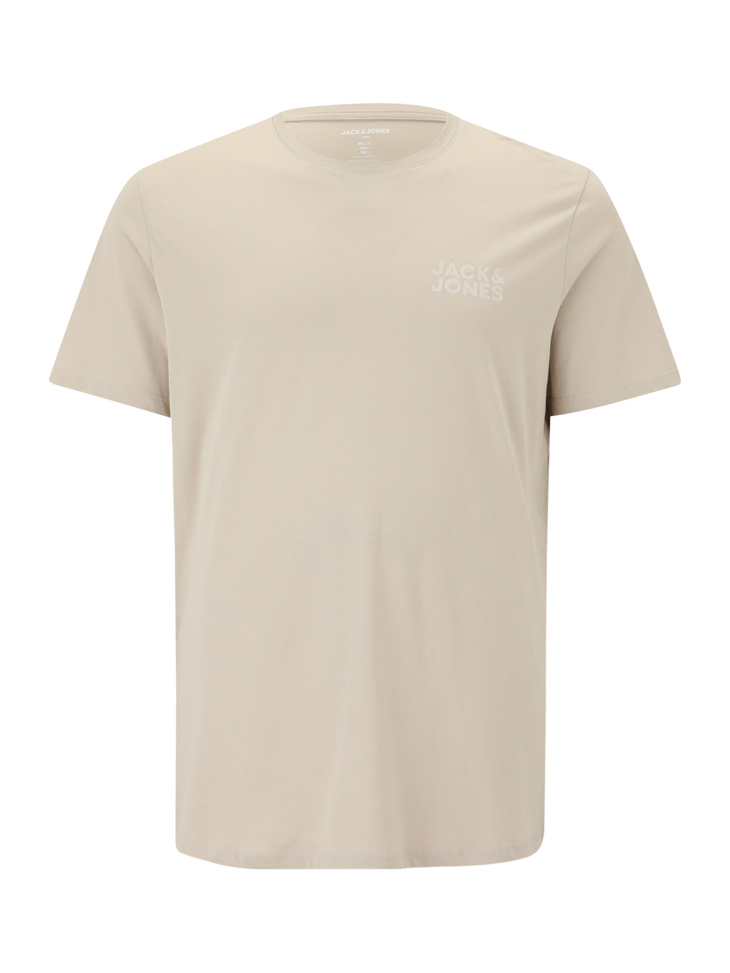 Jack & Jones Plus Tričko 'JJECORP' béžová