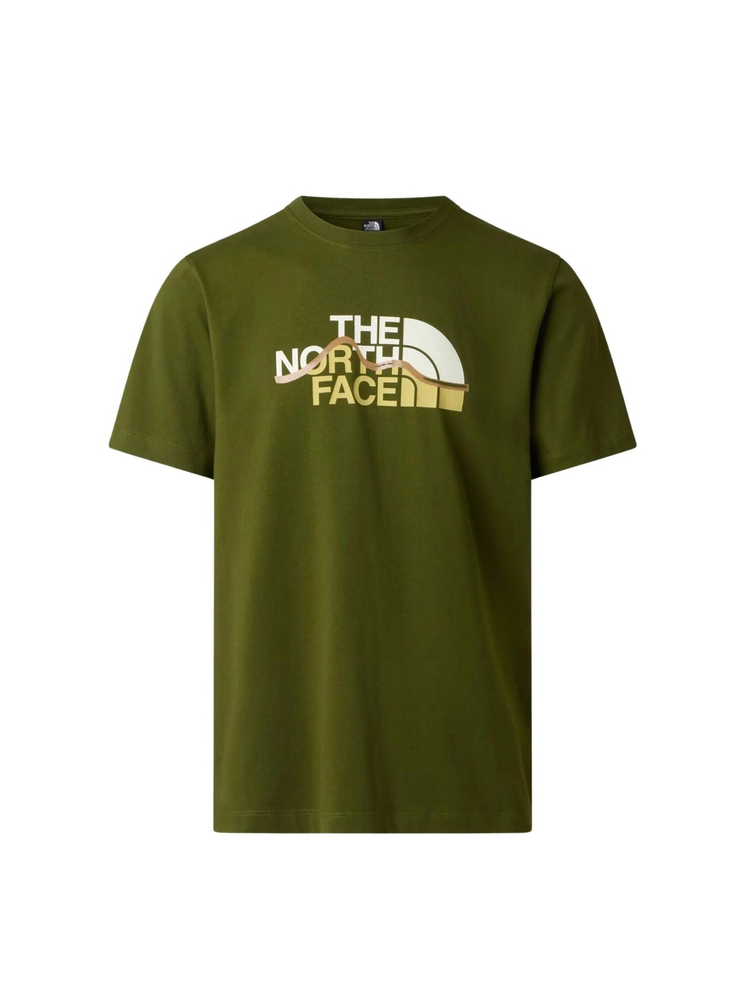 THE NORTH FACE Camiseta 'MNT LINE RG SS'  verde