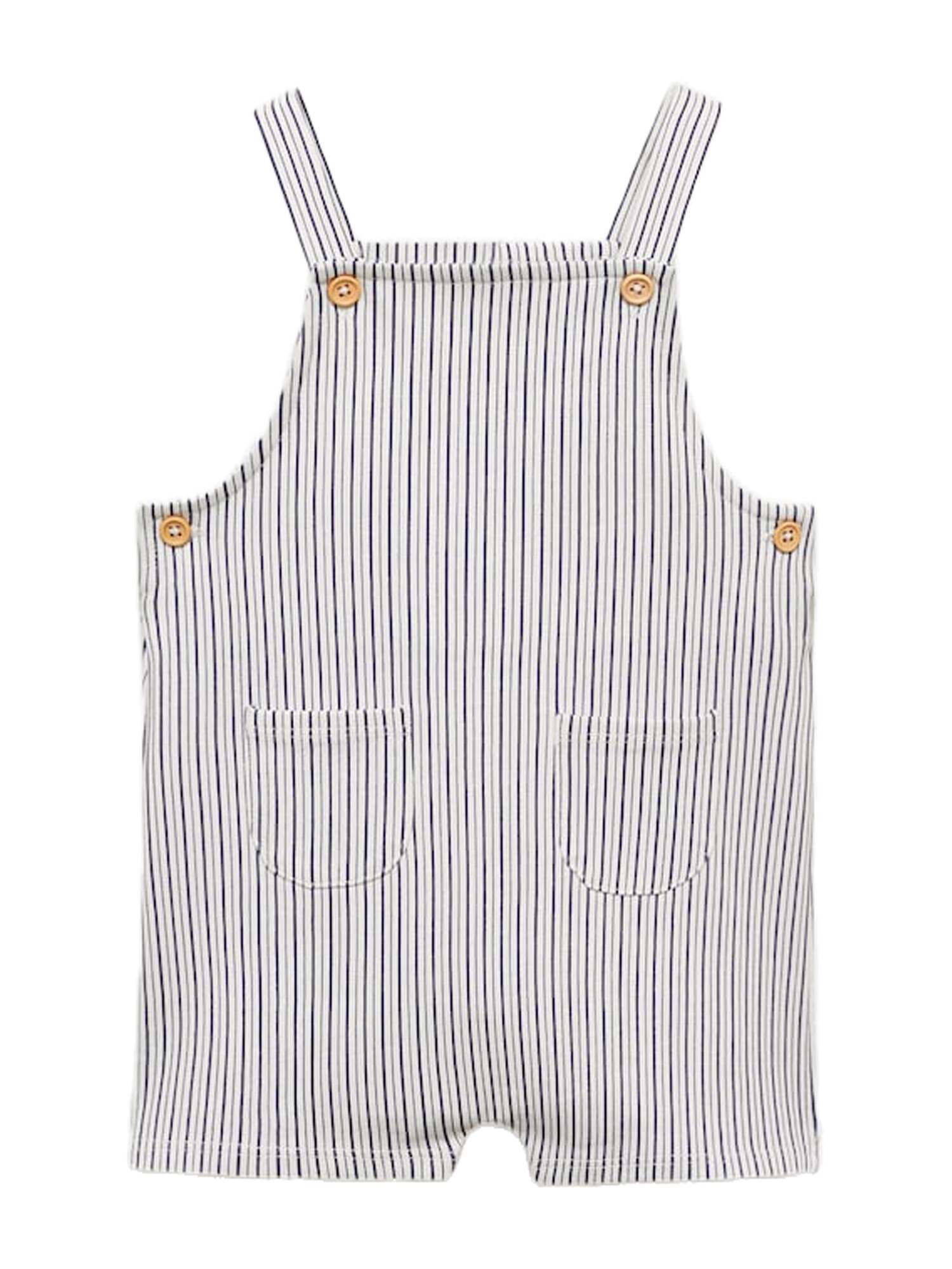 MANGO KIDS Salopetă DUNGAREES MARINE  bleumarin / alb murdar