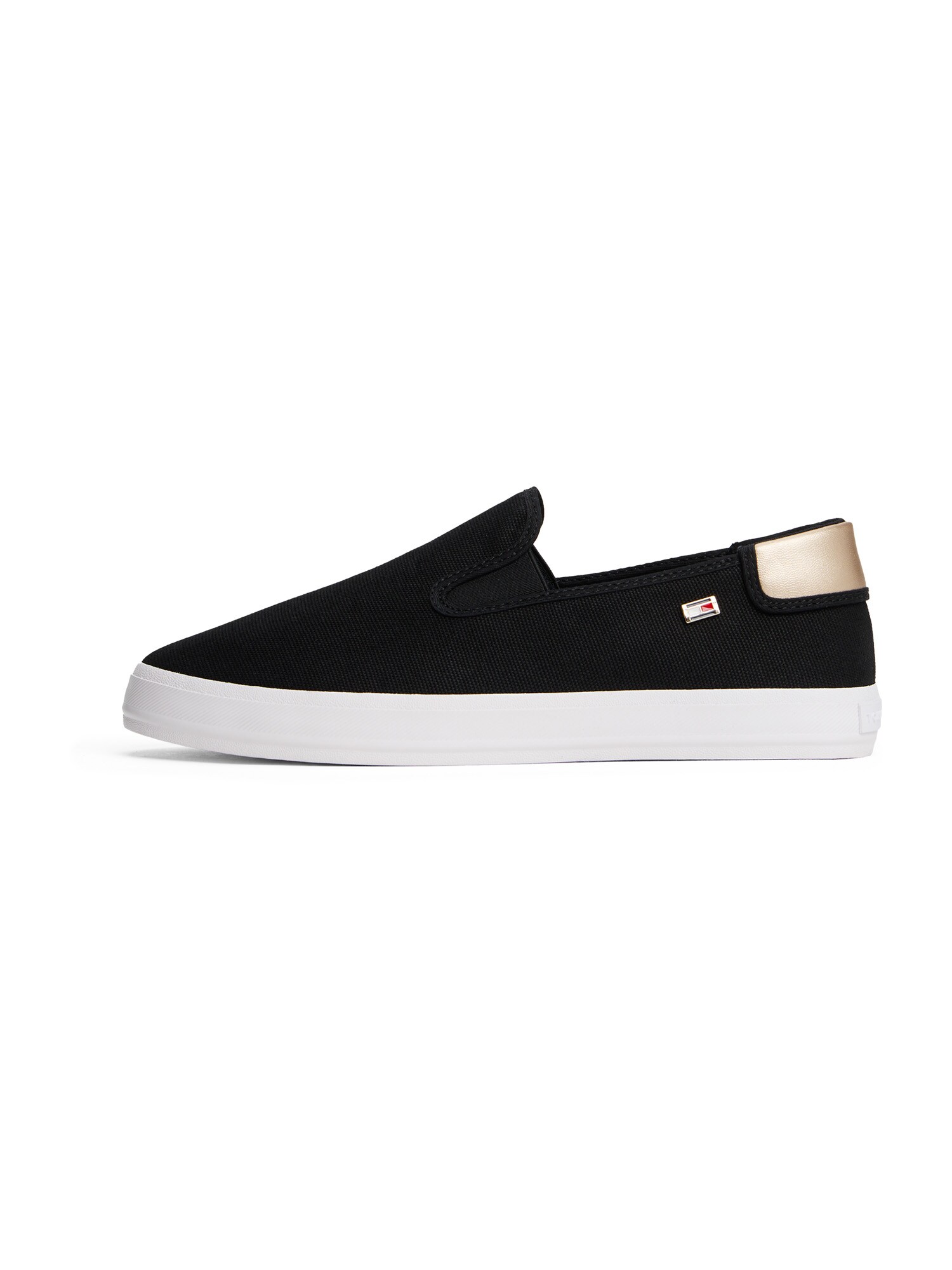TOMMY HILFIGER Slip-on obuv  kapučíno / čierna