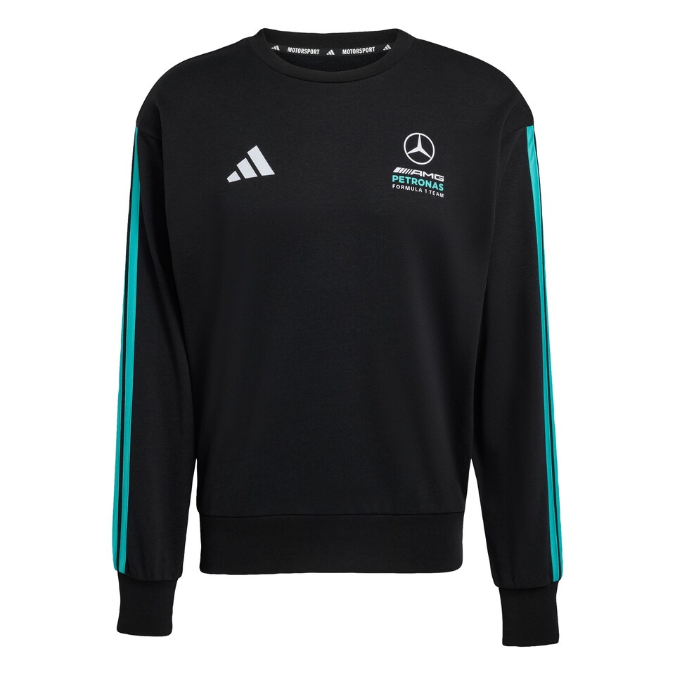 Sport sweatshirt 'Mercedes AMG Petronas Formula 1 Team DNA' turkos / svart