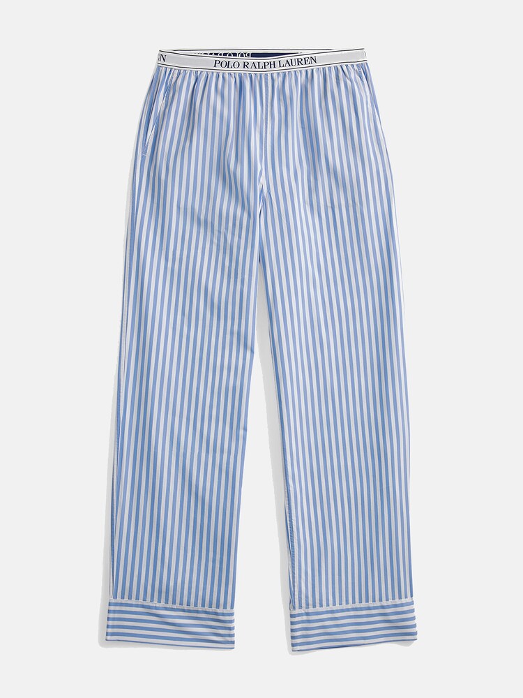 Polo Ralph Lauren Pyjamahose ' Shirting Stripes ' Damen Größe M hellblau / weiß Winterkleid