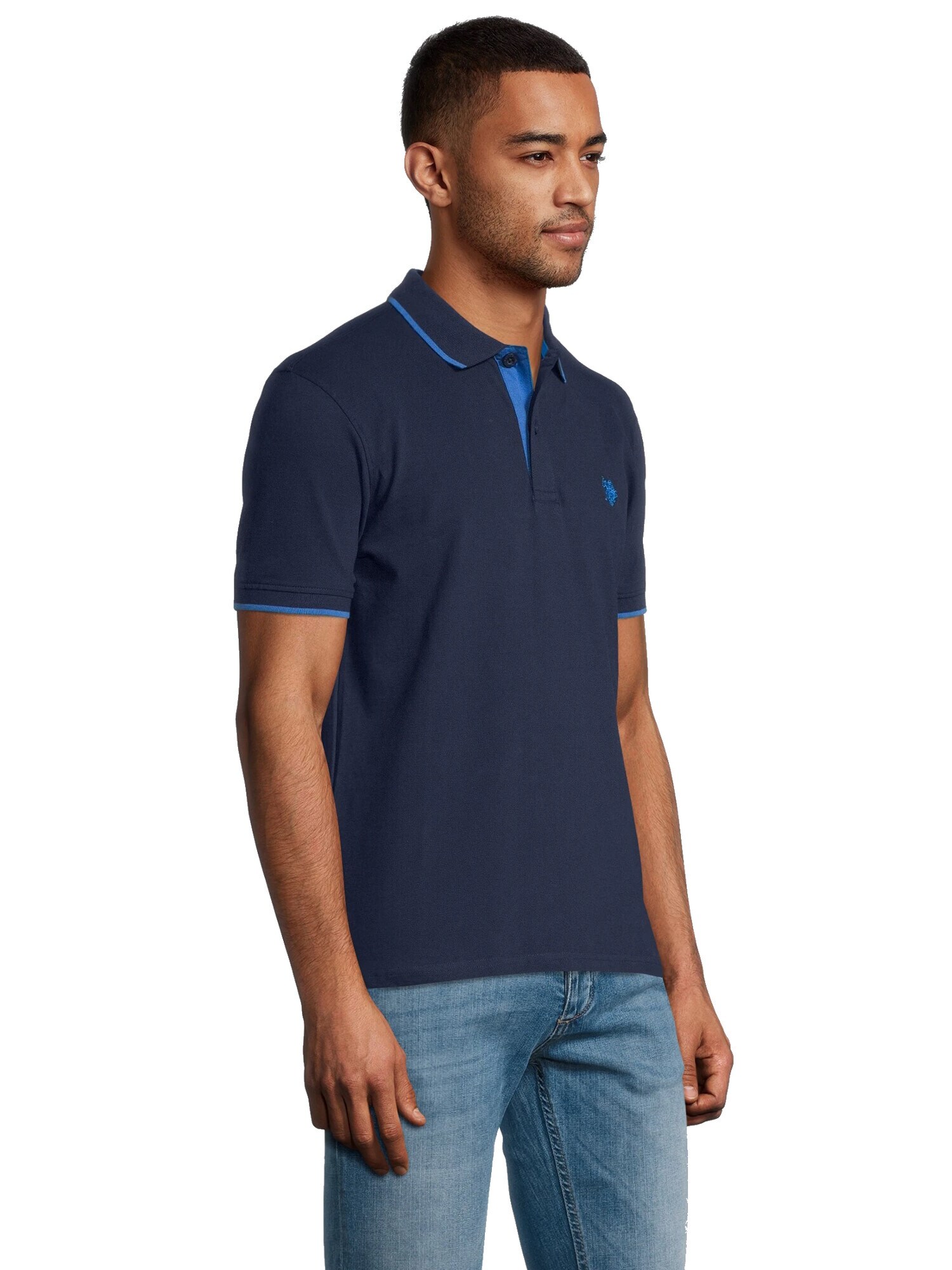 U.S. POLO ASSN. Tričko námornícka modrá / azúrová (obrázok 6)