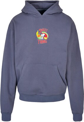 Merchcode Sweatshirt ‘Peanuts – Sweet Thing’ Duifblauw / Geel / Rood / Wit