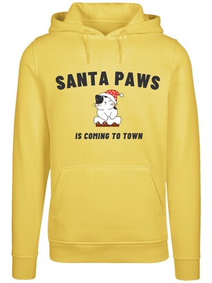 F4NT4STIC Sweatshirt ‘Santa Paws Christmas Cat’ Geel / Rood / Zwart / Wit