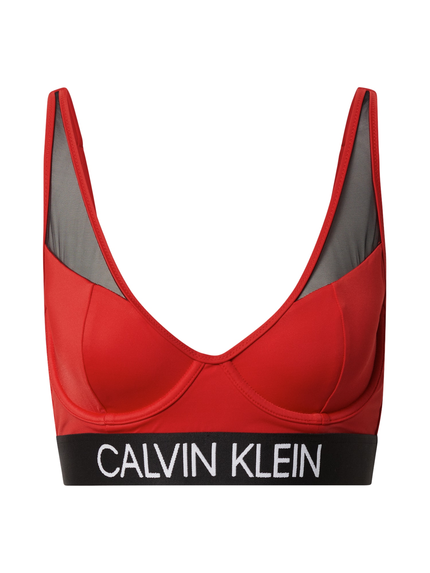 Calvin Klein Swimwear Bikini augšdaļa rūsgans / melns / balts