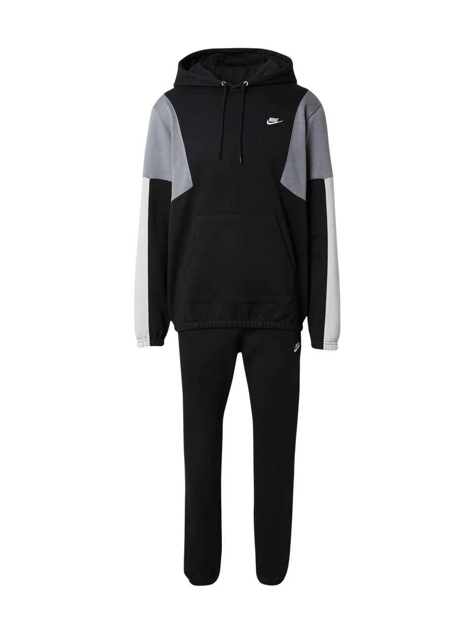 Träningsoverall 'CLUB FLEECE' grå / svart