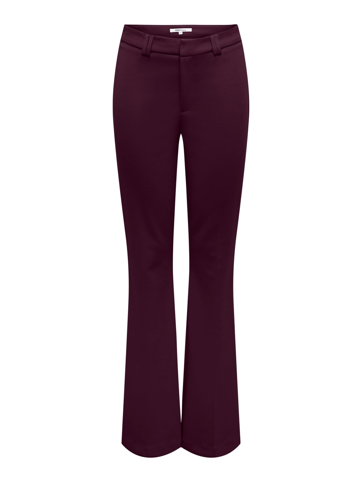 ONLY Pantaloni cu dungă ONLPEACH roșu bordeaux