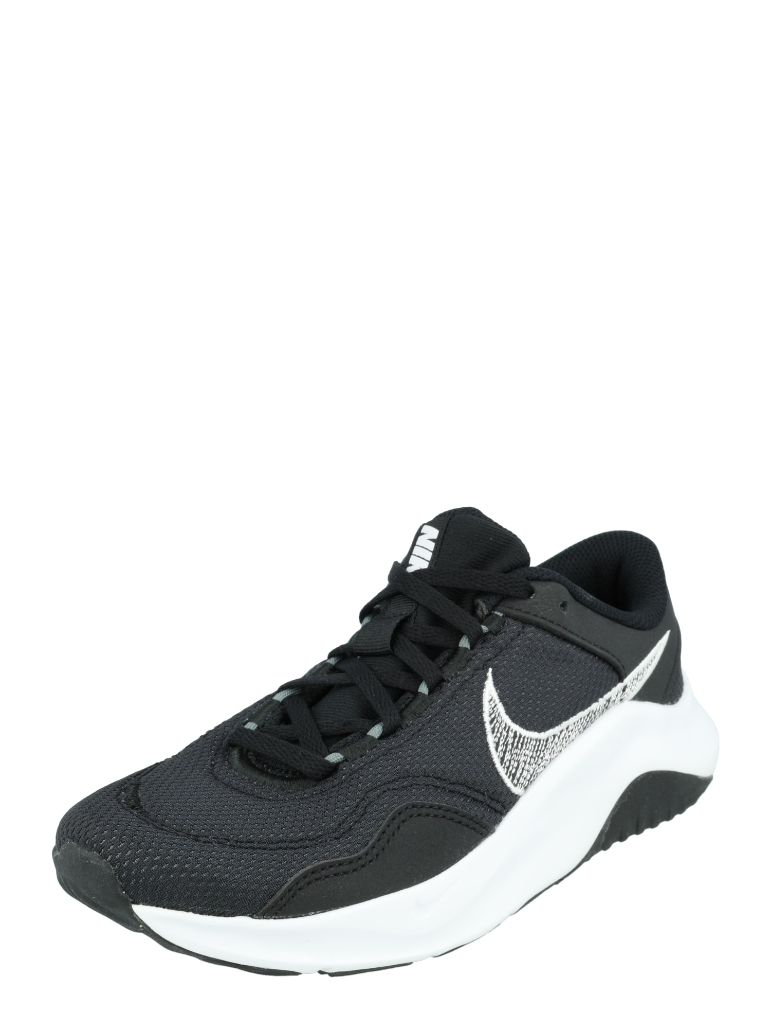 NIKE Спортни обувки 'Legend 3'  черно / бяло