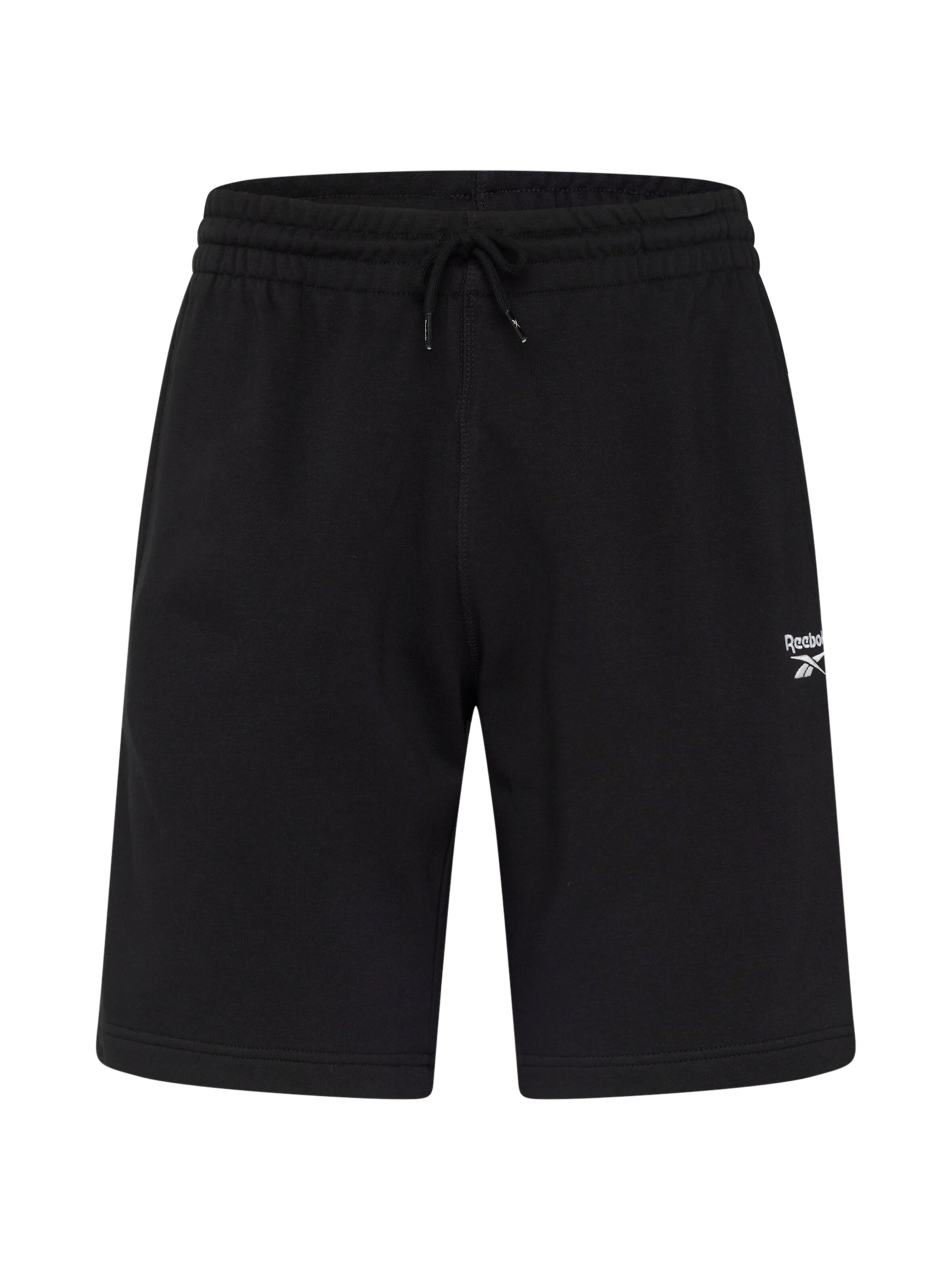 Reebok Sportske hlače  crna / bijela