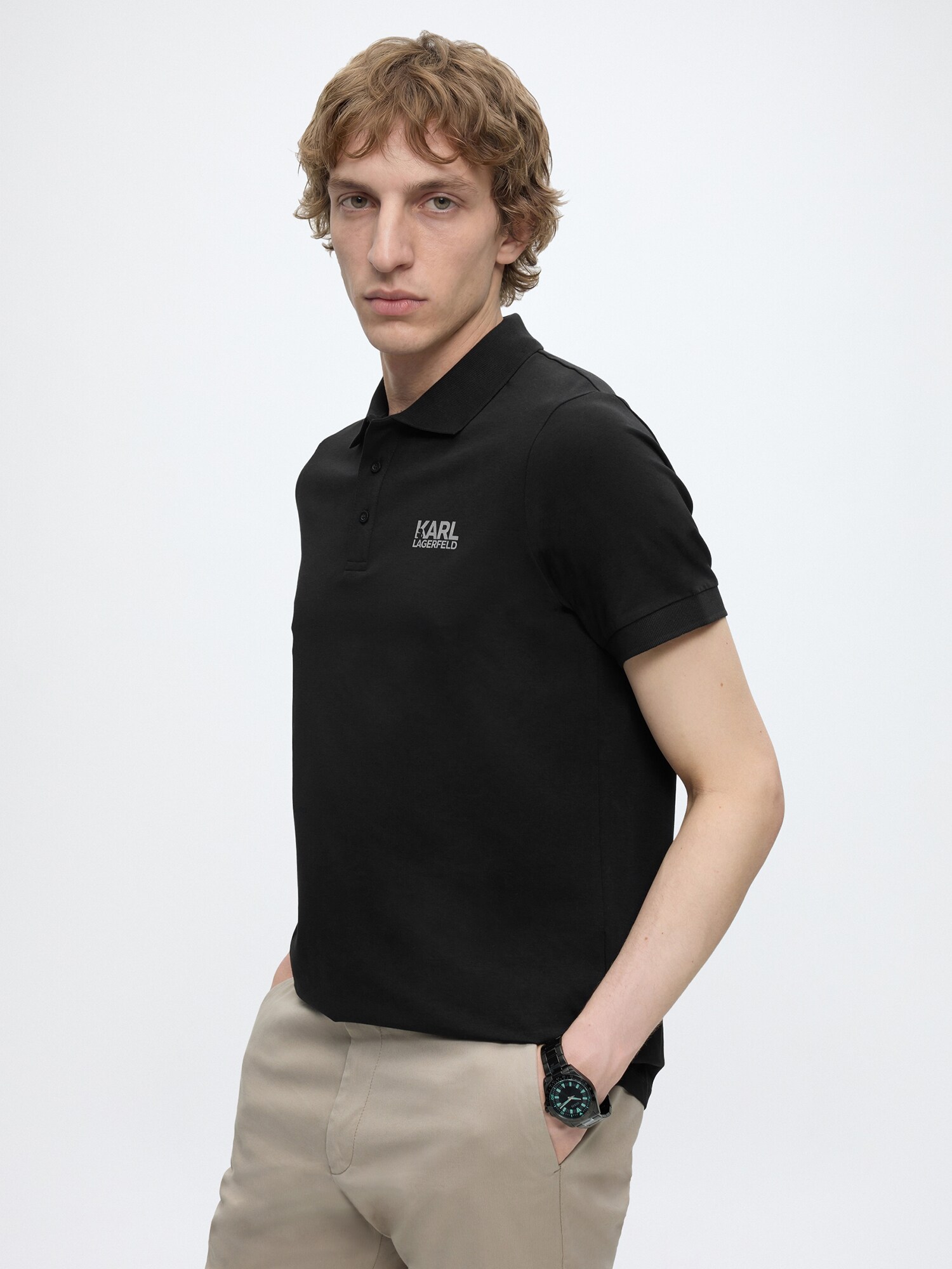 Karl Lagerfeld Camiseta  negro / blanco – imagen 184