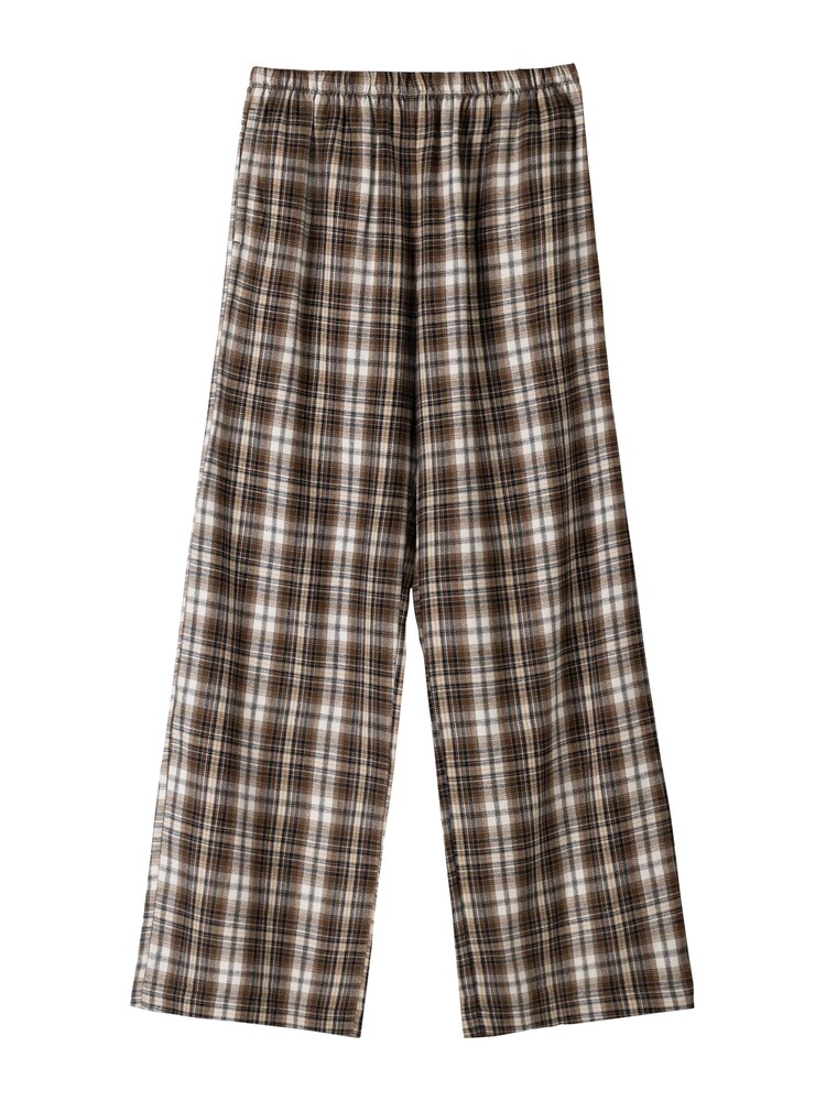 Bershka Hose Damen Größe 38 braun / schwarz / offwhite