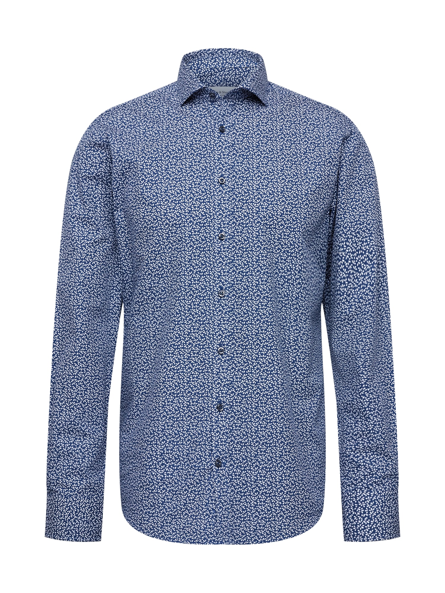 Bruun & Stengade Marškiniai tamsiai mėlyna / balta