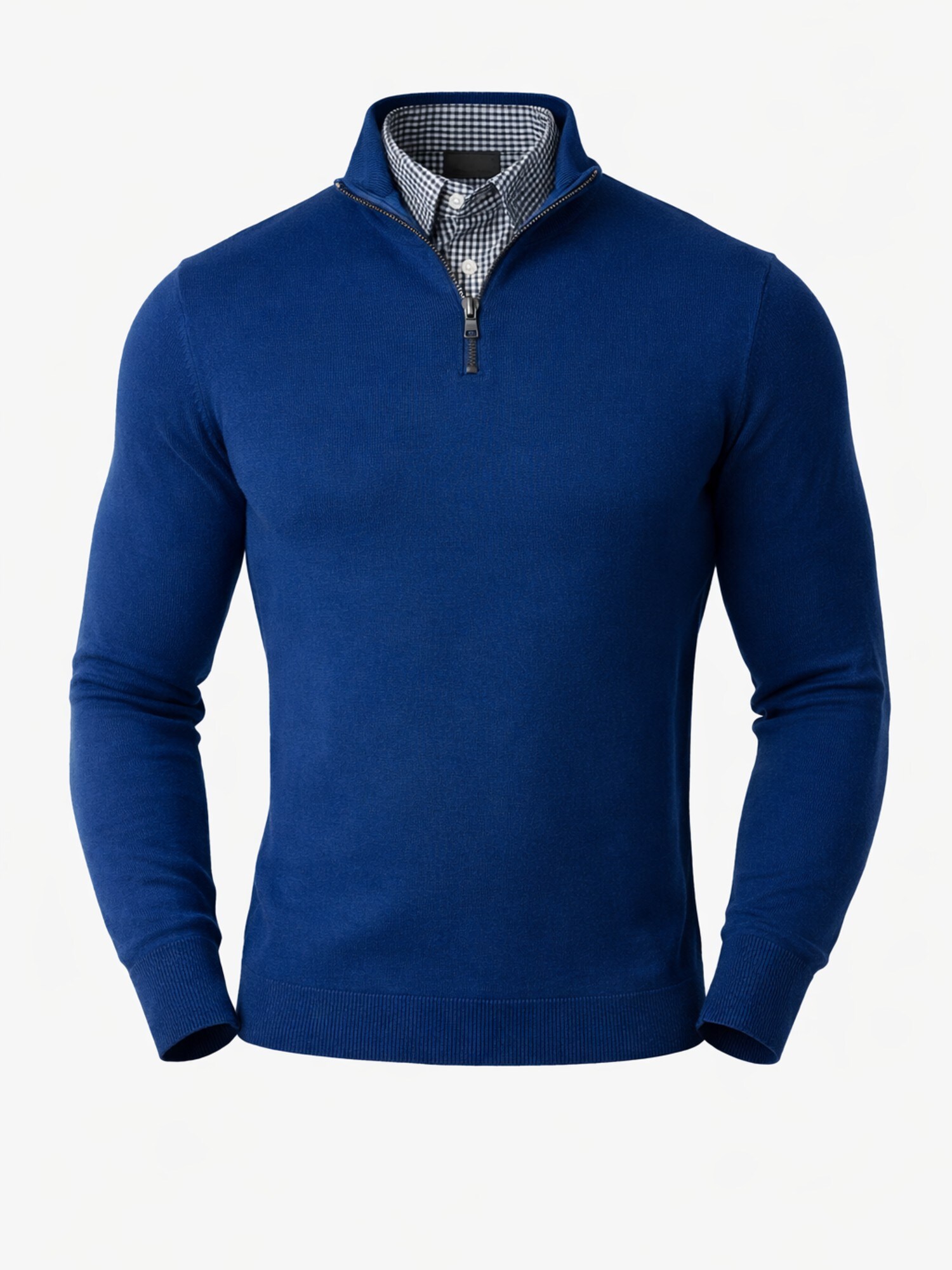 PANTONECLO Jersey 'Pantoneclo Men’s Mock Sweater'  azul real